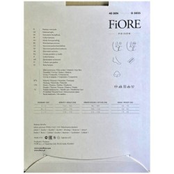 POISON  Rajstopy Wzory FIORE 40 Den R2 BLACK