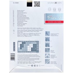 STORIA  Rajstopy Wzory FIORE 20 DEN R2 BLACK