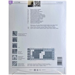 TORENA Rajstopy Wzory FIORE 3D 40 DEN R2 NAVY BLUE