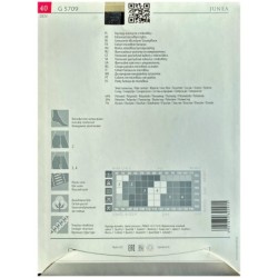 JUNEA Rajstopy Wzory FIORE 40 DEN R3 BLACK