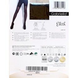 EDITH RAJSTOPY WZORY GABRIELLA 30 DEN R2 NERO