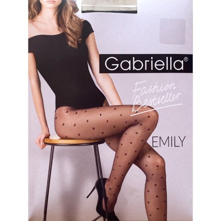 EMILY RAJ.WZOR serduszka  20den R2 NERO