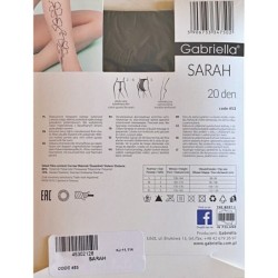 SARAH RAJSTOPY WZORY GABRIELLA 20 DEN R3 NERO