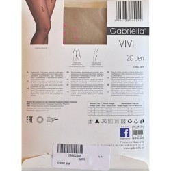 VIVI RAJSTOPY WZORY GABRIELLA 20DEN R2 NOCCIOLA