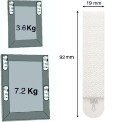 COMMAND Rzepy do Obrazów DUŻE 8 szt - 7,2Kg