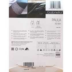 PAULA RAJSTOPY DAMSKIE WZORY 3D 60 DEN R3 NERO