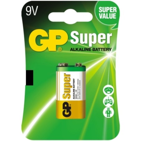Baterie GP SUPER ALKALINE 6F22 9,0 V - 1 szt