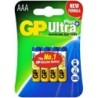 Baterie GP ULTRA+ ALKALINE LR03 AAA 1,5V - 4 szt