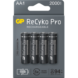Akumulatorki AA GP RECYKO R06 2000 mAh - 4 szt