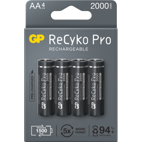 Akumulatorki AA GP RECYKO R06 2000 mAh - 4 szt