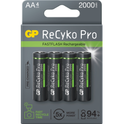 Akumulatorki AA RECYKO R06 2000 mAh - 4szt GP PHOTO