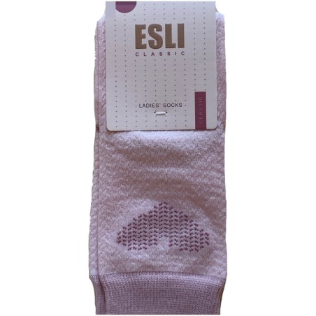 SKARPETKI DAMSKIE WZORY CONTE ESLI ROZOWE 38-39