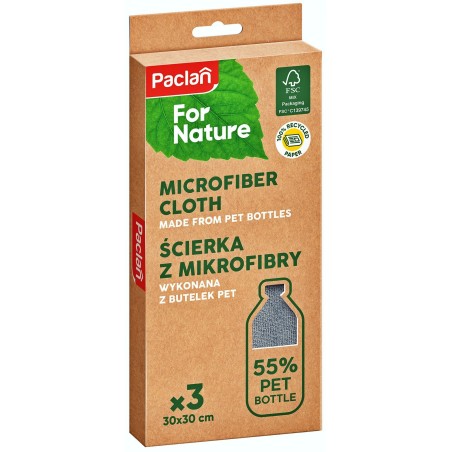 PACLAN ŚCIERKA Z MIKROFIBRY NATURE 3 SZT
