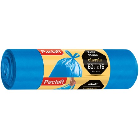 WORKI NA ŚMIECI PACLAN CLASSIC Z USZAMI 60L 16SZT