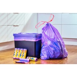 WORKI NA ŚMIECI PACLAN ZAPACHOWE Z TASMĄ 60L 10SZT