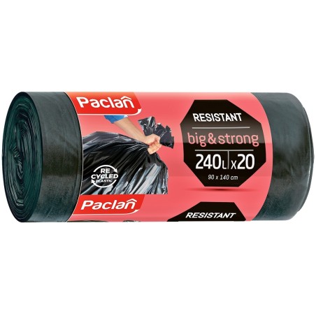 WORKI ŚMIECI PACLAN MOCNE GRUBE B&S 240 L 20 s