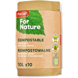 KOMPOSTOWALNE WORKI PAPIEROWE PACLAN 10L - 10 szt